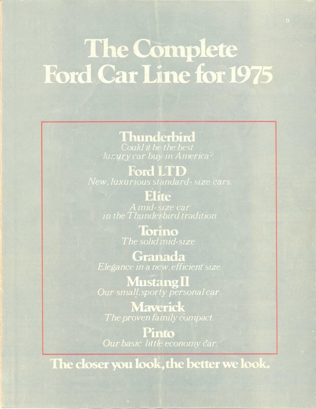 1975 Ford Full Line Brochure
